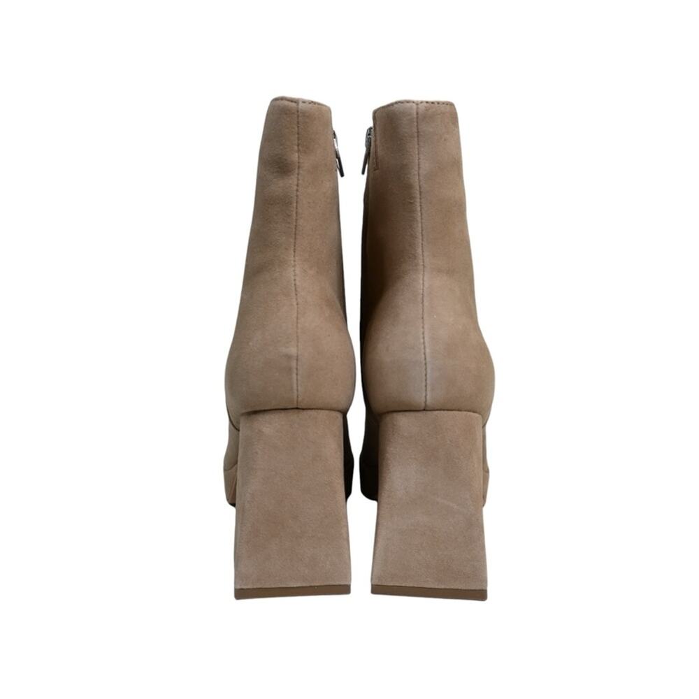 Dolce Vita Womens 9.5 Ulyses Suede Platform Bootie in Mushroom Tan NEW - Picture 7 of 11
